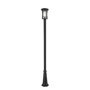 Brick Kiln Downs - 1 Light Outdoor Post Mount Lantern in Craftsman Style - 12.5 Inches Wide by 111.5 Inches High - 1259198