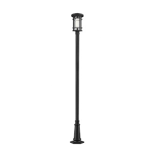 Brick Kiln Downs - 1 Light Outdoor Post Mount Lantern in Craftsman Style - 12.5 Inches Wide by 111.5 Inches High - 1262535