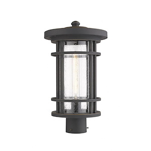 Brick Kiln Downs - 1 Light Outdoor Post Mount Lantern in Craftsman Style - 12.5 Inches Wide by 111.5 Inches High - 1260319