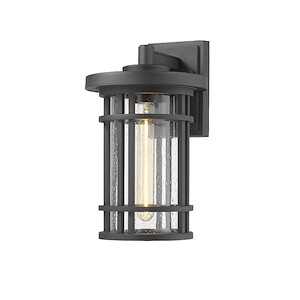 Brick Kiln Downs - 1 Light Outdoor Wall Mount in Craftsman Style - 8 Inches Wide by 13.5 Inches High - 1257748
