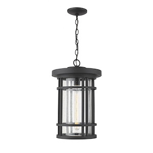 Brick Kiln Downs - 1 Light Outdoor Chain Mount Lantern in Craftsman Style - 12 Inches Wide by 18.75 Inches High - 1256937