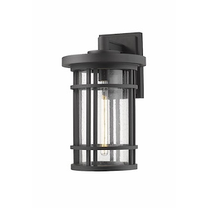 Brick Kiln Downs - 1 Light Outdoor Wall Mount in Craftsman Style - 12 Inches Wide by 20 Inches High - 1257570
