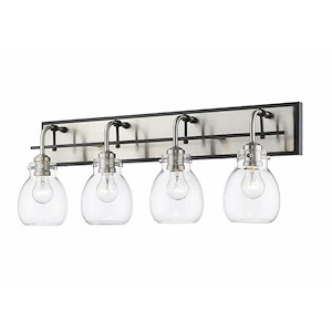 Gardeners Springs - 4 Light Vanity Light Fixture in Industrial Style - 30 Inches Wide by 11 Inches High - 1258330