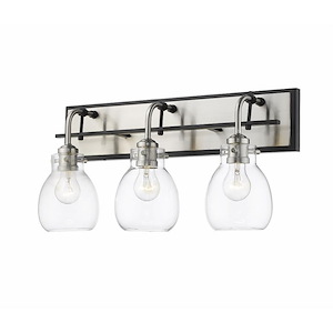 Gardeners Springs - 3 Light Vanity Light in Industrial Style - 22 Inches Wide by 11 Inches High - 1260585