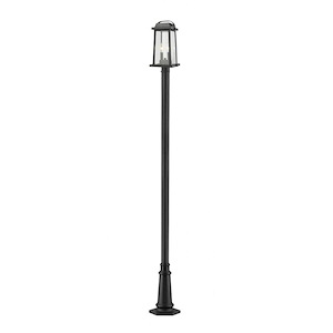 Links By-Pass - 2 Light Outdoor Post Mount Lantern in Period Inspired Style - 12.5 Inches Wide by 110.25 Inches High - 1257159