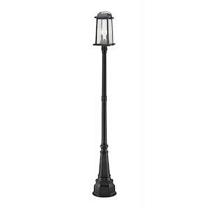 Links By-Pass - 2 Light Outdoor Post Mount Lantern in Period Inspired Style - 14.25 Inches Wide by 97 Inches High