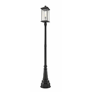 Fisher Fold - 1 Light Outdoor Post Mount Lantern in Seaside Style - 14.25 Inches Wide by 105.25 Inches High - 1261335