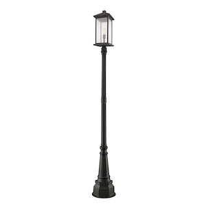Fisher Fold - 1 Light Outdoor Post Mount Lantern in Seaside Style - 14.25 Inches Wide by 105.25 Inches High - 1262512