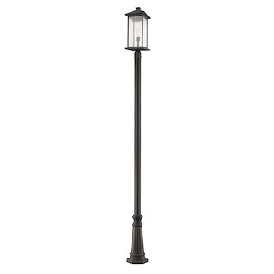 Fisher Fold - 1 Light Outdoor Post Mount Lantern in Seaside Style - 14.25 Inches Wide by 105.25 Inches High - 1261409