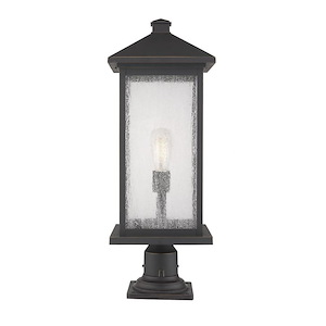 Fisher Fold - 1 Light Outdoor Post Mount Lantern in Seaside Style - 14.25 Inches Wide by 105.25 Inches High - 1259094