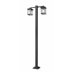Fisher Fold - 4 Light Outdoor Post Mount Lantern in Seaside Style - 30.25 Inches Wide by 99 Inches High - 1261704