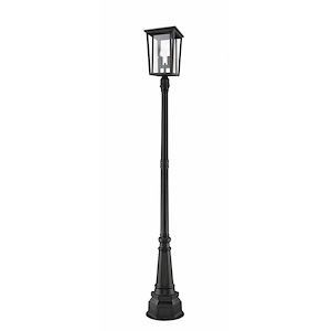 Ashton Woodlands - 2 Light Outdoor Post Mount Lantern in Craftsman Style - 14.25 Inches Wide by 101.5 Inches High - 1259786