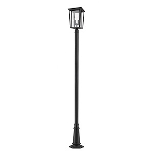 Ashton Woodlands - 2 Light Outdoor Post Mount Lantern in Craftsman Style - 14.25 Inches Wide by 101.5 Inches High - 1258033