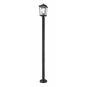 Heritage Cloisters - 2 Light Outdoor Post Mount Lantern in Transitional Style - 9.5 Inches Wide by 83 Inches High