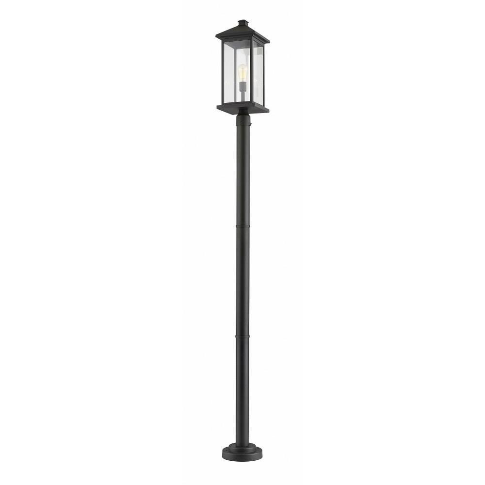 Bailey Street Home 372-BEL-3173925 Fisher Fold - 1 Light Outdoor Post Mount Lantern in Seaside Style - 9.5 Inches Wide by 97 Inches High