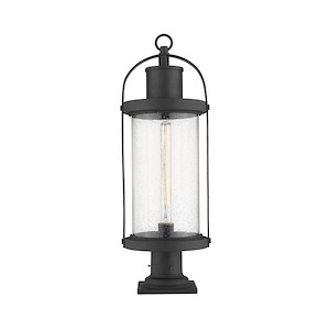 Leven Heath - 1 Light Outdoor Pier Mount Light In Period Inspired Style-27 Inches Tall and 9.25 Inches Wide - 1258454
