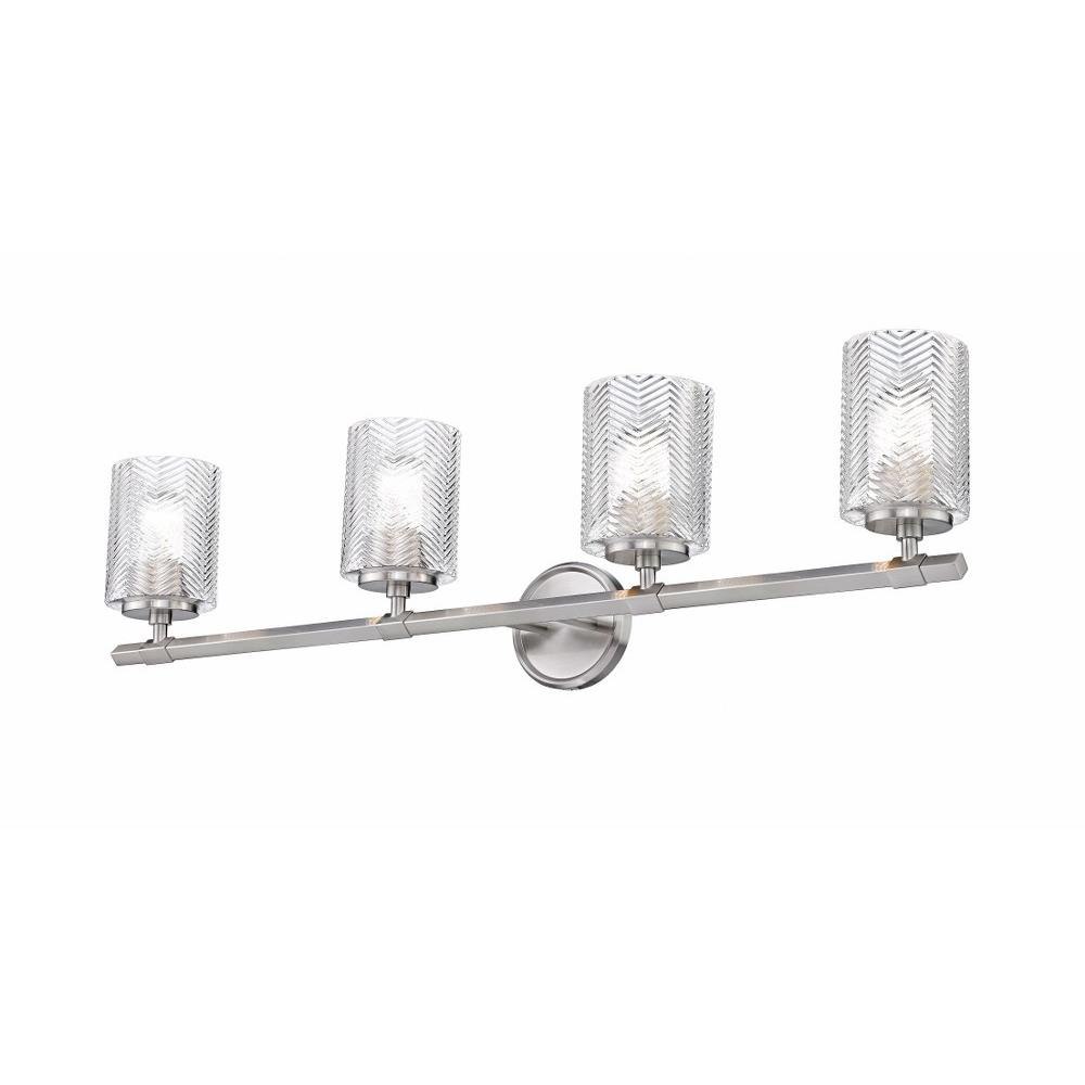Bailey Street Home 372-BEL-937855 Regents Place - 4 Light Vanity Light Fixture in Restoration Style - 33 Inches Wide by 9.75 Inches High