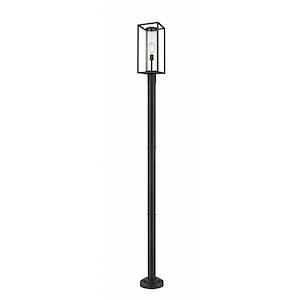 Newby Head - 1 Light Outdoor Post Mount Lantern in Industrial Style - 9 Inches Wide by 95.5 Inches High - 1256924