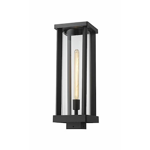 Piggott Grove - 1 Light Outdoor Post Mount Lantern in Industrial Style - 7.5 Inches Wide by 20 Inches High - 1261893