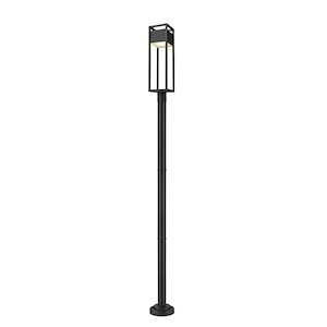 Green Parc - 14W 1 LED Outdoor Post Mount Lantern in Metropolitan Style - 9 Inches Wide by 100.75 Inches High - 1259589