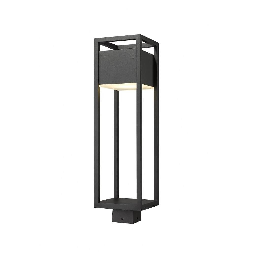 Bailey Street Home 372-BEL-4186094 Green Parc - 14W 1 LED Outdoor Post Mount Lantern in Metropolitan Style - 7 Inches Wide by 25.75 Inches High