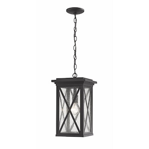 Senghennydd Place - 1 Light Outdoor Chain Mount Lantern in Tuscan Style - 9.5 Inches Wide by 17 Inches High - 1257357