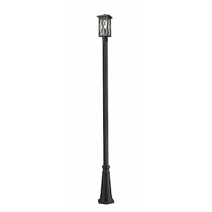 Senghennydd Place - 1 Light Outdoor Post Mount Lantern in Tuscan Style - 10 Inches Wide by 110.5 Inches High - 1262496