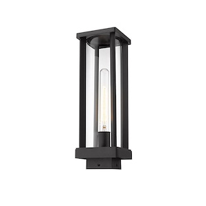 Piggott Grove - 1 Light Outdoor Post Mount Lantern in Fusion Style - 5.5 Inches Wide by 15 Inches High - 1262221