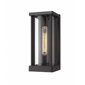 Piggott Grove - 1 Light Outdoor Wall Mount in Fusion Style - 5.25 Inches Wide by 12.5 Inches High