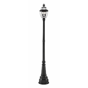 Salisbury Passage - 3 Light Outdoor Post Mount Lantern in Tuscan Style - 14.25 Inches Wide by 102.25 Inches High