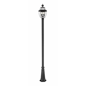 Salisbury Passage - 3 Light Outdoor Post Mount Lantern in Tuscan Style - 12.25 Inches Wide by 114.25 Inches High