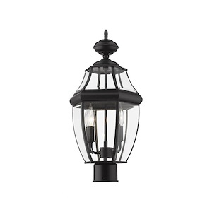 Salisbury Passage - 2 Light Outdoor Post Mount Lantern in Led Style - 10 Inches Wide by 18.25 Inches High