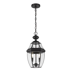 Salisbury Passage - 2 Light Outdoor Chain Mount Lantern in Tuscan Style - 10 Inches Wide by 18.75 Inches High