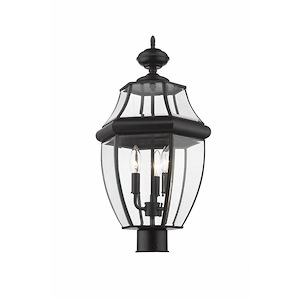 Salisbury Passage - 3 Light Outdoor Post Mount Lantern in Tuscan Style - 12.25 Inches Wide by 20.25 Inches High