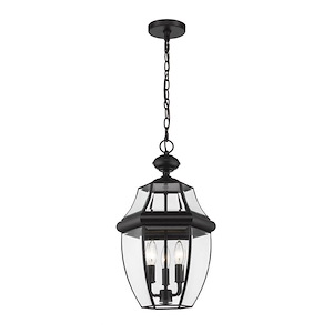 Salisbury Passage - 3 Light Outdoor Chain Mount Lantern in Tuscan Style - 12.25 Inches Wide by 20.75 Inches High