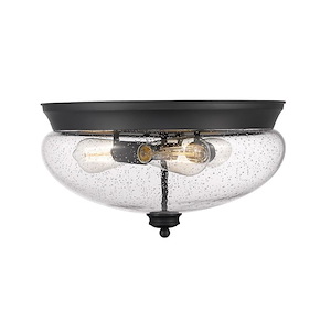 Uplands Grange - 3 Light Flush Mount in Traditional Style - 15 Inches Wide by 8.5 Inches High - 1257303