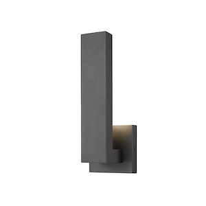 Moat Beeches - 10W 1 LED Outdoor Wall Mount in Modern Style - 4.5 Inches Wide by 12 Inches High