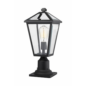 Keats Cloisters - 1 Light Outdoor Pier Mount Light In Transitional Style-18.5 Inches Tall and 8.25 Inches Wide - 1257358