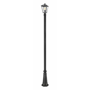 Keats Cloisters - 1 Light Outdoor Post Mount Lantern in Traditional Style - 10 Inches Wide by 110.25 Inches High - 1258331