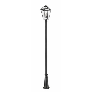 Keats Cloisters - 3 Light Outdoor Post Mount Lantern in Traditional Style - 14.5 Inches Wide by 117.75 Inches High