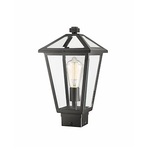 Keats Cloisters - 1 Light Outdoor Post Mount Lantern in Traditional Style - 8.25 Inches Wide by 15 Inches High - 1262513