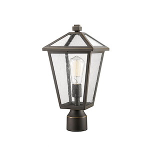 Keats Cloisters - 1 Light Outdoor Post Mount Lantern in Traditional Style - 8.25 Inches Wide by 16.5 Inches High - 1260014