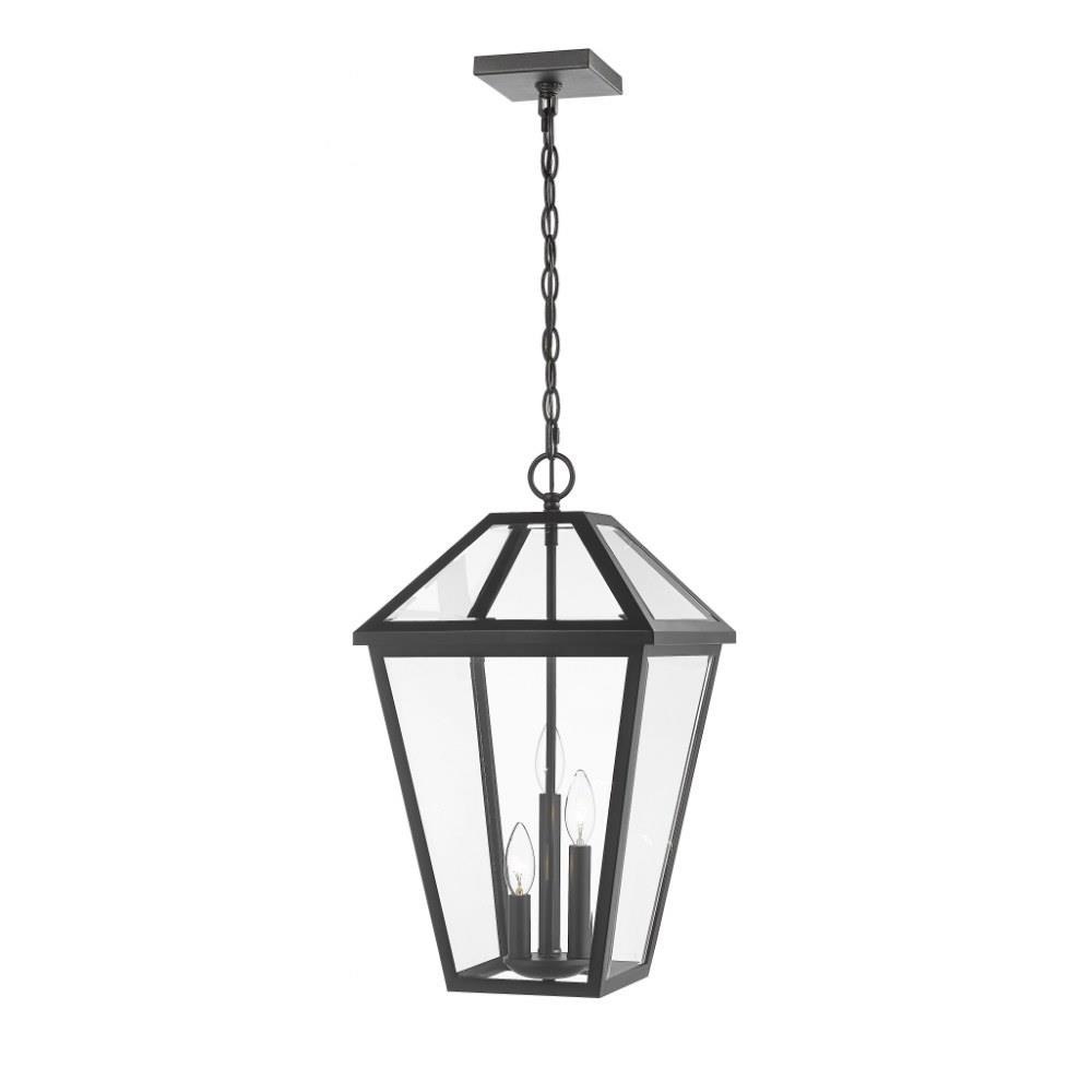 Bailey Street Home 372-BEL-1002092 Keats Cloisters - 3 Light Outdoor Chain Mount Lantern in Traditional Style - 12.25 Inches Wide by 21.5 Inches High