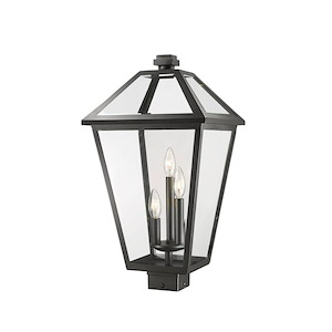 Keats Cloisters - 3 Light Outdoor Post Mount Lantern in Traditional Style - 12.25 Inches Wide by 22.75 Inches High - 1257571