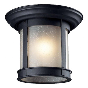 1 Light Outdoor Flush Mount in Seaside Style - 9.75 Inches Wide by 7.75 Inches High