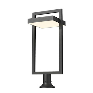 Furlong Street - 27W 1 LED Outdoor Pier Mount Lantern in Contemporary Style - 11.75 Inches Wide by 32.5 Inches High