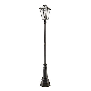 Keats Cloisters - 3 Light Outdoor Post Mount Lantern in Traditional Style - 18.75 Inches Wide by 104.5 Inches High - 1258843