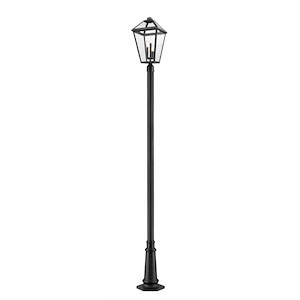 Keats Cloisters - 3 Light Outdoor Post Mount Lantern in Traditional Style - 10 Inches Wide by 114.25 Inches High - 1260283