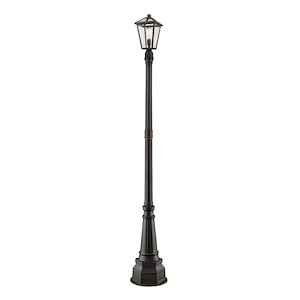 Keats Cloisters - 1 Light Outdoor Post Mount Lantern in Traditional Style - 14.75 Inches Wide by 96.75 Inches High - 1261344