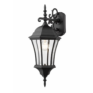 Borrowdale Head - 1 Light Outdoor Wall Mount in Victorian Style - 9.5 Inches Wide by 24 Inches High